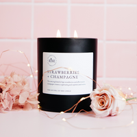 matte black candle double wick