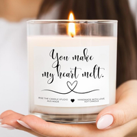 you make my heart melt candle