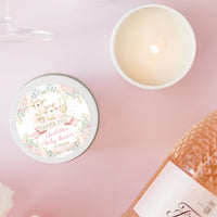 Baby Shower Cute Animals Scented Candle Favour | Personalisation | 10-12 hours burn time | Soy Wax Candle RISE The Candle Studio