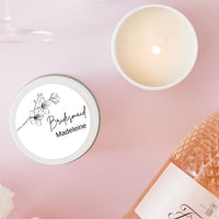 Bridesmaid Gift Candle | Personalised | Small Tin | 10-12 hours burn time | Soy Wax Candle RISE The Candle Studio