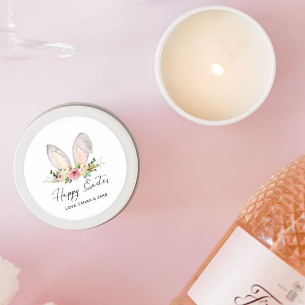 Easter Bunny Candles | Personalised | 10-12 hours burn time | Soy Wax Candle RISE The Candle Studio