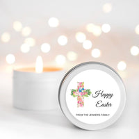Easter Cross Candles | Personalised | 10-12 hours burn time | Soy Wax Candle RISE The Candle Studio