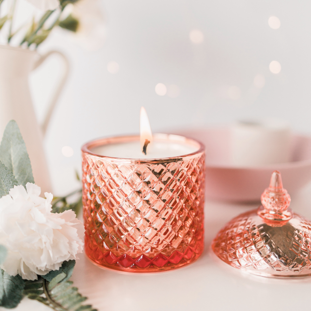 Rose Gold Luxury Candle RISE The Candle Studio