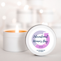 International Women's Day personalised candle gifts