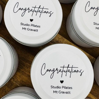 Design your own candle labels | Business Branding with Personalise Message