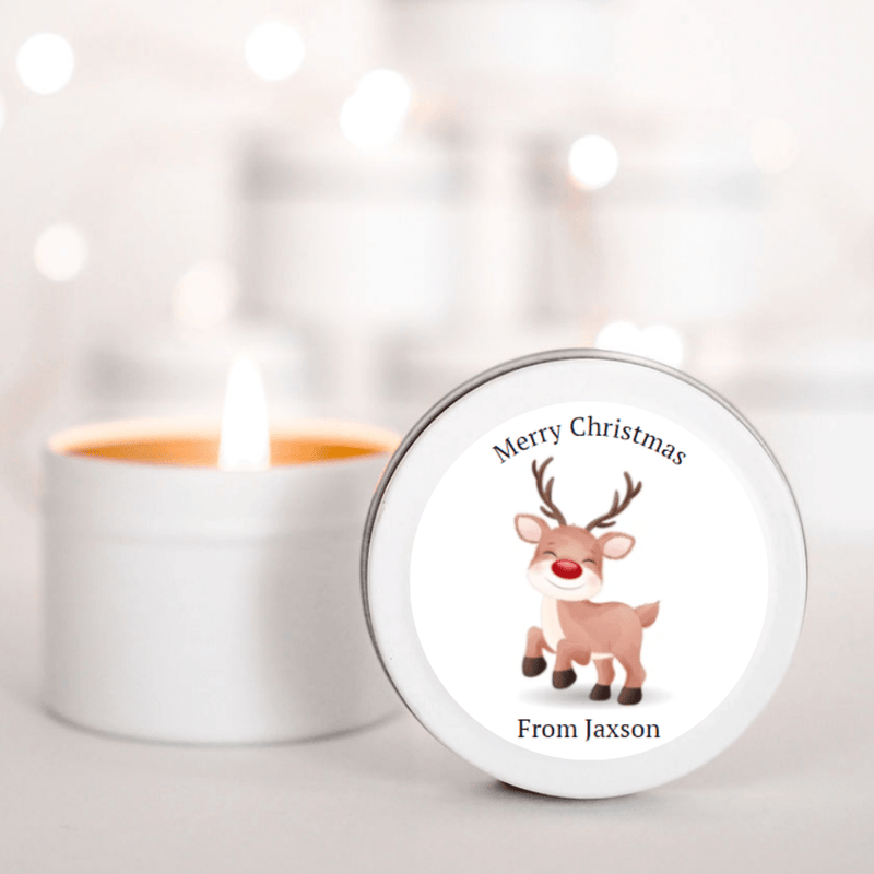 Happy Reindeer Candle gift