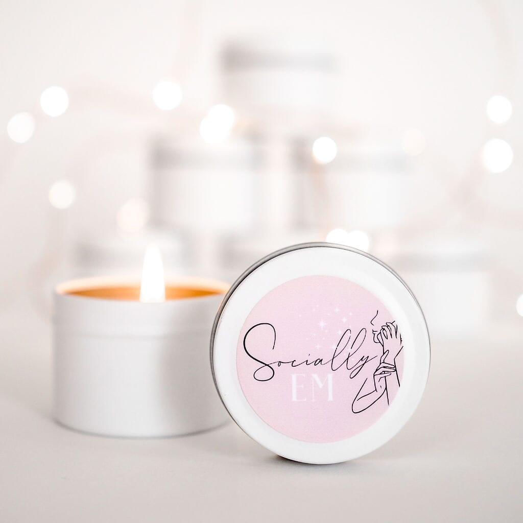 Corporate Thank you candles | Business Branding with Personalise Message | 10-12hours burn time Candle RISE The Candle Studio 
