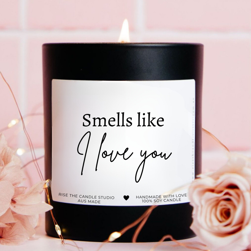 Smells like I love you Valentine's Day Candle