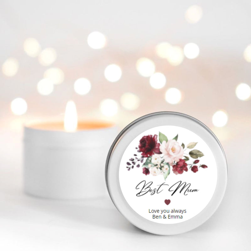 Best Mum Mother's Day Candle Gift | Personalised | 10-12 hours burn time | Soy Wax Candle RISE The Candle Studio 