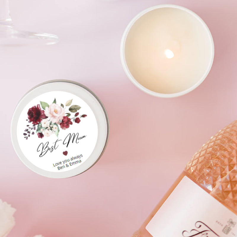 Best Mum Mother's Day Candle Gift | Personalised | 10-12 hours burn time | Soy Wax Candle RISE The Candle Studio 